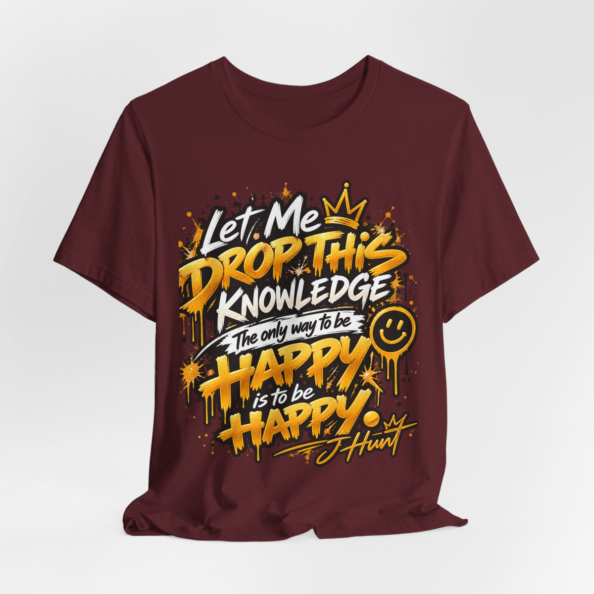 J Hunt | HAPPY Graffiti Signature Tee