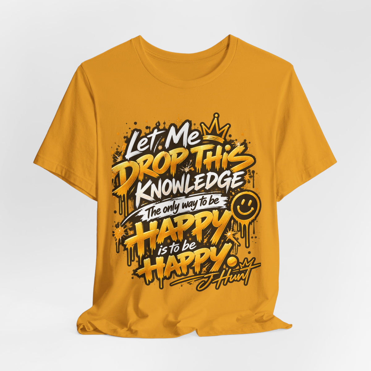 J Hunt | HAPPY Graffiti Signature Tee