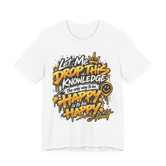 J Hunt | HAPPY Graffiti Signature Tee
