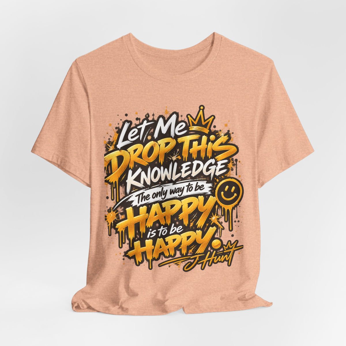 J Hunt | HAPPY Graffiti Signature Tee