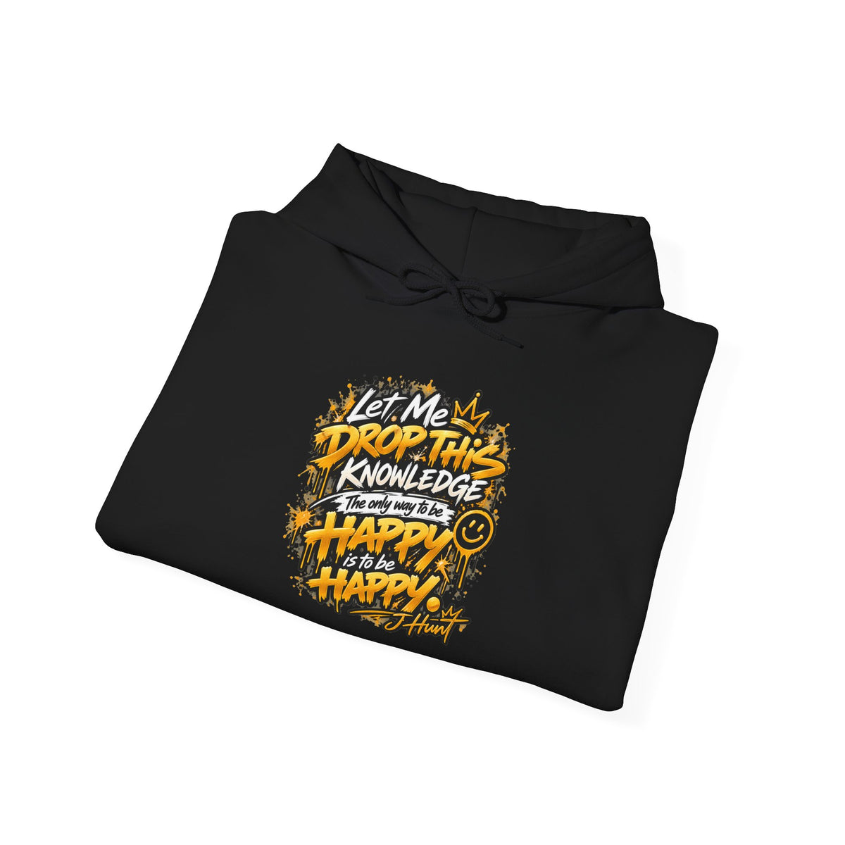 J Hunt | HAPPY Graffiti Signature Hoodie