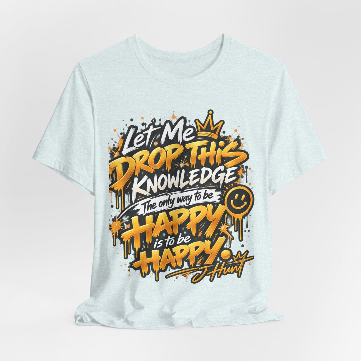 J Hunt | HAPPY Graffiti Signature Tee