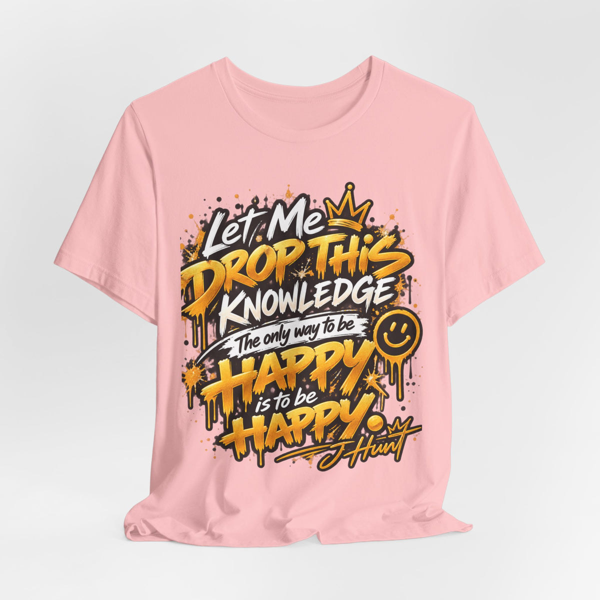 J Hunt | HAPPY Graffiti Signature Tee
