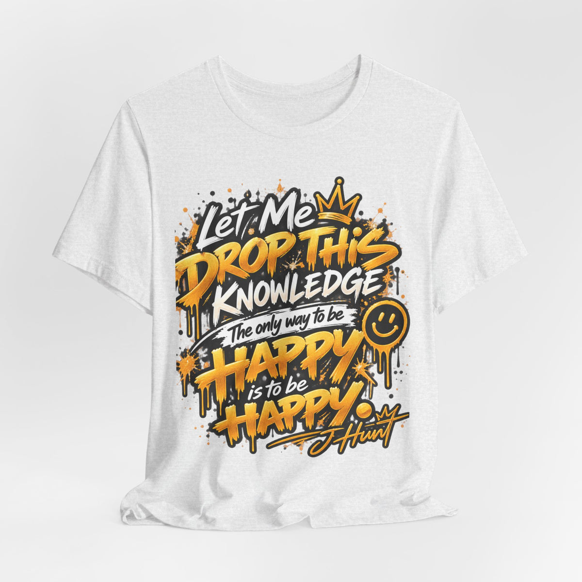 J Hunt | HAPPY Graffiti Signature Tee