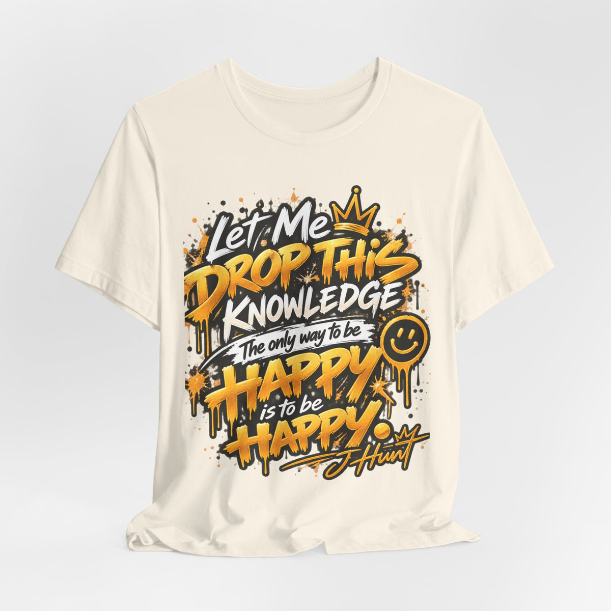 J Hunt | HAPPY Graffiti Signature Tee