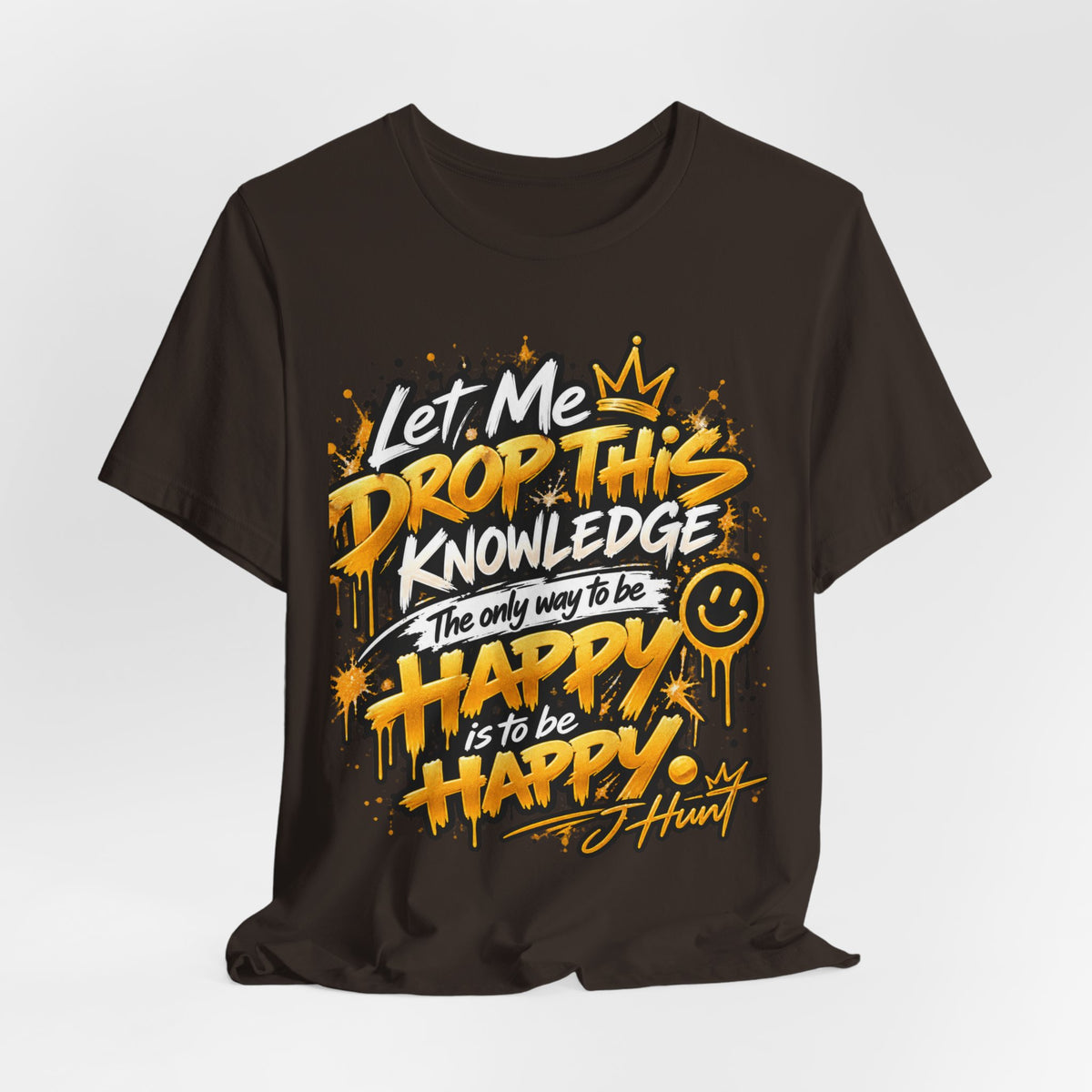 J Hunt | HAPPY Graffiti Signature Tee