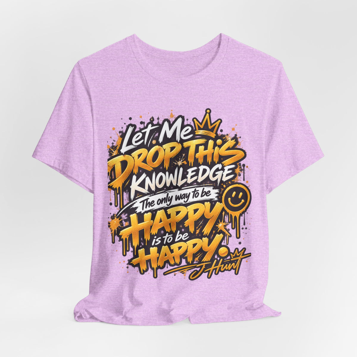 J Hunt | HAPPY Graffiti Signature Tee