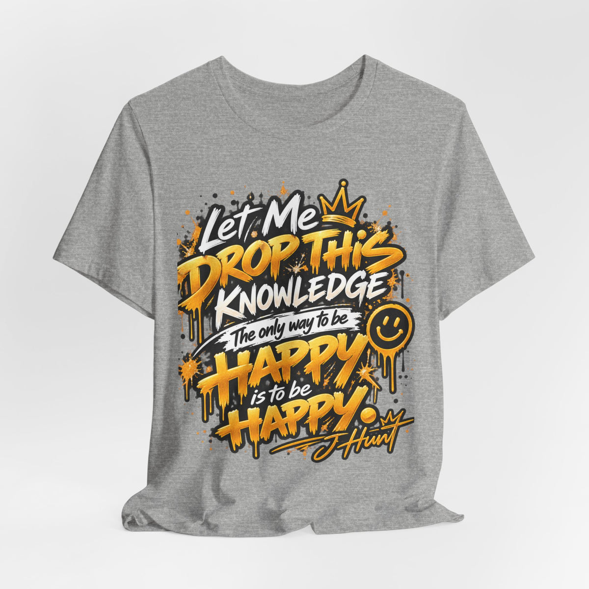 J Hunt | HAPPY Graffiti Signature Tee