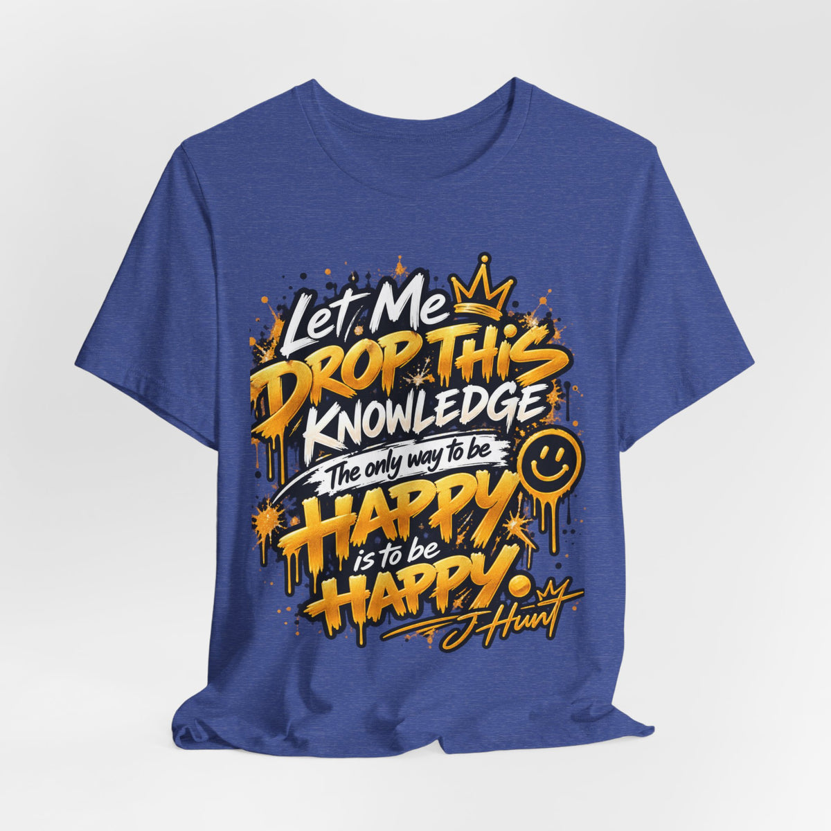 J Hunt | HAPPY Graffiti Signature Tee