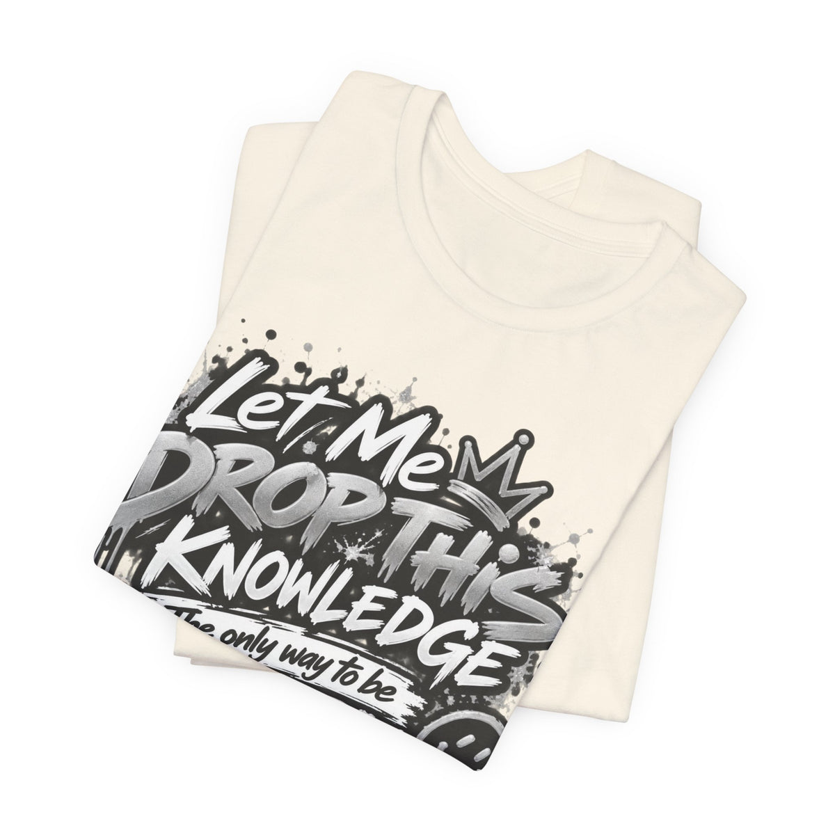 J Hunt | HAPPY Graffiti Signature Tee Silver Edition