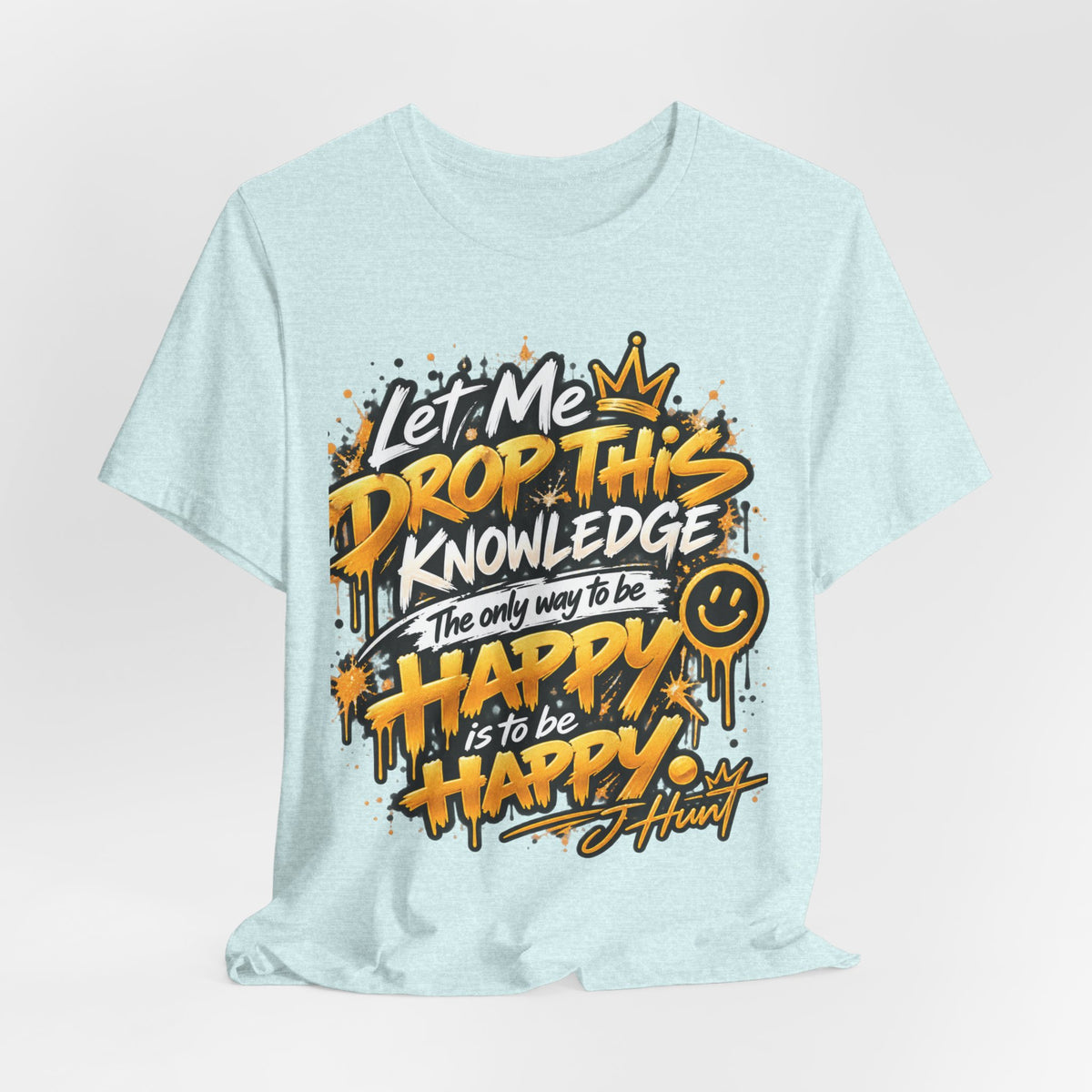 J Hunt | HAPPY Graffiti Signature Tee